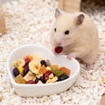 thumbnail image 6 of Anti-Tip Heart Shape Ceramic Pet Feeder Dish, Small Animal Food Water Bowl for Hamster, Guinea Pig, Chinchilla, Ideal Cage Accessory for Daily Feeding and Habitat Decoration, 6 of 6