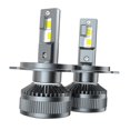 thumbnail image 4 of Miulika 2 Pieces Car LED Headlight Bulbs 6000LM Auto Assembly Spare Part Light Bulbs H4, 4 of 9