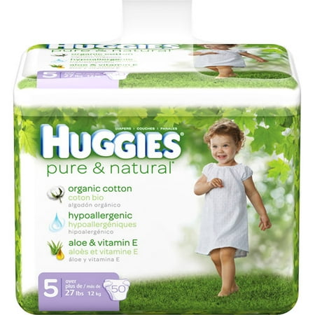 Huggies Pure & Natural Big Pack Sz5 50ct