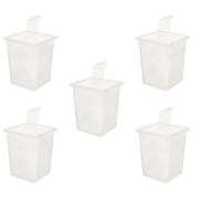 HOMEMAXS 5pcs Reptile Feeding Box Reptile Breeding Box Transport Container for Bearded Dragon Lizard