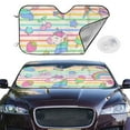 thumbnail image 2 of Balery Cute Unicorn Print Car Windshield Sun Shade,Windshield Sunshade for Car Pickup Truck SUV Accessories-Small, 2 of 7