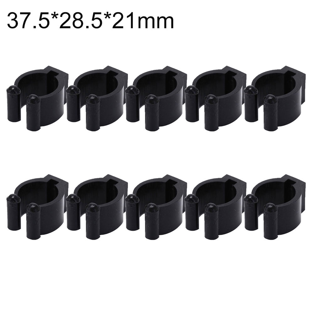 12PC Billiards Cue Rack Pool Stick Holder Clamp Wall Mount Hanger Clip Black New 