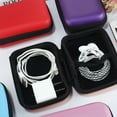 thumbnail image 3 of Storage Bag Travel Organizer Case Box for Digital Gadgets USB Cable Earphone Accessorries purple, 3 of 7