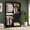 Black, variant on Homieasy 50" Closet System 2 Sets, Walk-in Closet System with 4 Wooden Drawers & 2 Hanging Rods, Heavy Duty Closet with Mirror, Wardrobe Closet for Bedroom/Closet, 50"L x 15"W x 79.7"H, White Oak