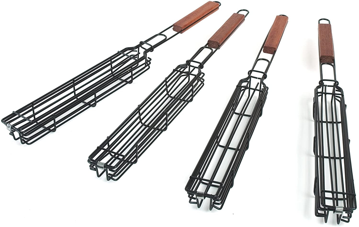 Charcoal Companion Nonstick Kabob Grilling Baskets - Set of 4