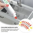thumbnail image 4 of UPOUART Caulk Tools for DIY Projects Yellow ABS Prevent Clogging Nozzle Set, 4 of 8