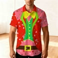 thumbnail image 1 of Blusa y camisa hawaiana de manga corta con cuello vuelto para hombre, camisa unisex informal de verano para playa, de manga corta con botones, ropa estampada divertida, blusa para hombre, 1 of 9