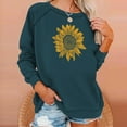 thumbnail image 2 of Oalirro Womens Valentine's Day T Shirts Long Sleeve Crew Neck Basic Gerbera Print Tee Tops, 2 of 5