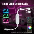 thumbnail image 2 of DC5V~ WiFi RGB Controller LED Strip Light Controller Wireless Smart Strip Light Controller Voice Control Compatible with Home & for Cloud Intelligence APP Control, 2 of 7