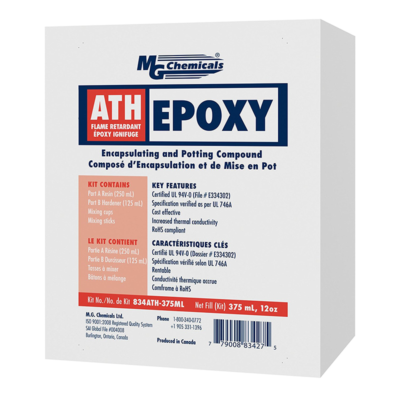 Mg Chemicals 834ATH375ML Flame Retardant Epoxy, Encapsulating and