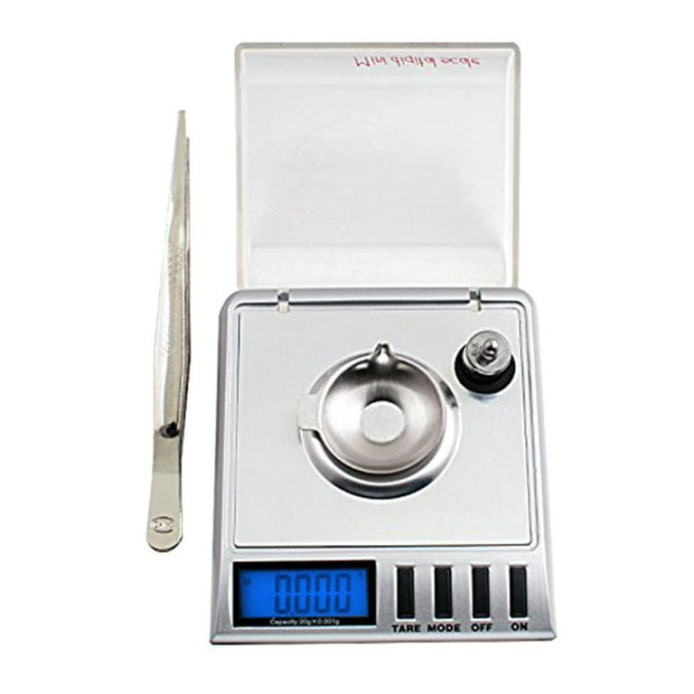 Smart Weigh GEM20-20g x 0.001 grams, High Precision Digital Milligram  Jewelry Scale, Reloading, Jewelry and Gems Scale, Calibration Weights and