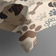thumbnail image 3 of Pug and Footprint Rectangle Tablecloth 60"x84",Waterproof Polyester Rectangle Table Cloth, Wipeable Spillproof Polyester Tablecloth for Dining, Camping, Indoor and Outdoor, 3 of 5