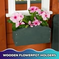 thumbnail image 3 of Sportspower Woodbridge Wooden Playhouse for Kids, Outdoor Playhouse with Working Door, Windows & Flowerpot Holders, Ages 3–8, RED, 3 of 9