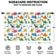 thumbnail image 2 of Blackout Kids Curtains,Colorful Dinosaur with Roar Pattern Childrens Insulated Curtains Set Of 2,Bedroom Essentials,Toddler Room Decor 52"x63", 2 of 5