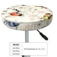 thumbnail image 4 of Naloa Little Birds Round Bar Stool Cushion Cover 12-14 inch, Fits Kitchen, Office, Restaurant Chairs - 12 inch, 4 of 7