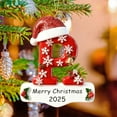 thumbnail image 3 of Personalized Initial Christmas Ornaments 2025 Custom Ornaments with Name, Personalized A-Z 26 Letter Ornament, 3D Acrylic Name Ornament for Christmas Tree, Xmas Gifts for Family Kids Friends P, 3 of 10