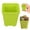 D17_Green 2.75x3.07in, variant on SMKE 8 Inch Plant Pots, 1Pc Cylinder Flower Pots for Outdoor Indoor Plants, Decorative Plastic Planters With Drainage Holes and Saucers for Garden House Plants