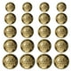 thumbnail image 1 of FELTECHELECTR 50 botones decorativos de latón para traje, botones de metal para abrigos y ropa., 1 of 4