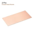 thumbnail image 2 of Uxcell 200mm x 100mm x 1mm FR4 Double-Sided PCB Copper Clad Board, 2 Count, 2 of 5