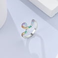 thumbnail image 6 of MULA 925 Sterling Silver Rings Band Stacking with Cubic Zirconia Size 6-9 Gifts for Women Lover, 6 of 6