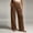 Brown women wide leg pants a1, variant on Usloyux Women's Wide Leg High Waisted Flowy Palazzo Pants with Elastic Waistband Casual Summer Beach Workwear Trousers, Blue S