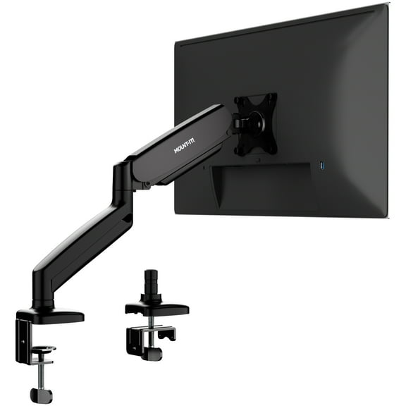 Mount It! Single Monitor Desk Mount with Gas Spring Arm for Home or Office Use