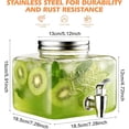 thumbnail image 3 of Glass Drink Dispenser for Fridge, 1 Gallon Drink Dispenser with Spigot and Stand, Iced Beverage Dispensers for Parties, Large Dispensers for Outdoor, Iced Tea, Juice, 3 of 6