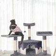thumbnail image 3 of Confote 74in Multi-Level Cat Trees with Sisal-Covered Scratching Posts, Plush Perches and Condo for Kittens, Cats and Pets, 3 of 10