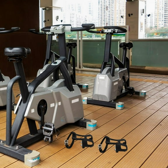 Worgeous Elastic Pedal Straps Cycling Accessories Black 2Pcs