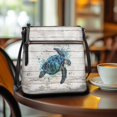 thumbnail image 3 of Kuiaobaty Sea Turtle Print Crossbody Bag for Women, Trendy Wood Print Vegan Leather Shoulder Handbag Crossbody, Lightweight Messenger Purse with Adjustable Strap for Travel, 3 of 7