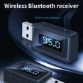 thumbnail image 4 of HLONK Clearance Bluetooth 5.3 Receiver FM Transmitter Audio Adapter Wireless Bluetooth Receiver, 4 of 6
