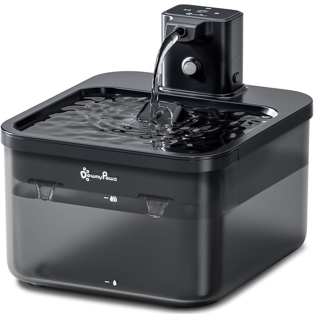 Batería DownyPaws para fuente de agua Cat, 2,5 L, con sensor de movimiento