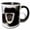 Black/White, variant on 3drose, Black and White Colobus Monkey, Lake Nakuru Np, Kenya-af21 Aje0280 - Adam Jones, 11oz Mug