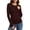 Red, variant on Long Sleeve Shirts for Women V Neck Going out Tops Slim Fitted Base Layer Undershirts Stretchy Basic Tees Gray L
