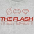 thumbnail image 2 of Junior's The Flash Heroes Classic Emblems  Graphic Tee Athletic Heather Medium, 2 of 3