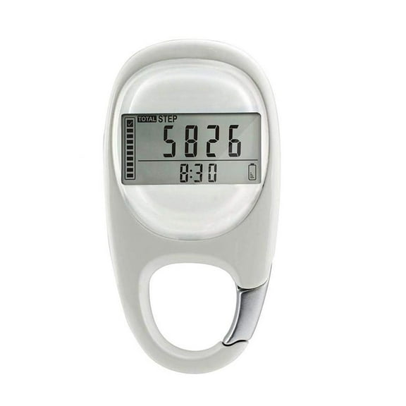 Portable Pedometer 3D Digital Pedometer With Clip. A Walking Step Counter For Men Women And Kids. Tracks Steps And Miles/km. Shows Data On Physical Activity Without Specifying