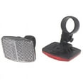 thumbnail image 3 of Bicycle Bike Handlebar Reflector Reflective Front Rear Warning Light Safety Lens, 3 of 7