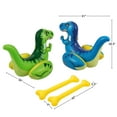 Bluescape Blue & Green Dino Fight Inflatable Pool Game Set, for Kids