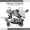 thumbnail image 3 of Dream On Me Track Tandem Stroller- Face to Face Edition, Black and White, 3 of 14
