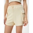 thumbnail image 5 of Cargo Shorts Pockets Elastic Waistband Relax Cut Cotton, 5 of 6