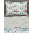 thumbnail image 3 of Airplane Comforter & Sham Bedding Set, Vintage Single Engine Biplanes in Colorful Sketch Style Aviation Theme, 3 pcs Duvet Set Microfiber Filling Quilt, 5 Sizes, Multicolor, by Ambesonne, 3 of 4