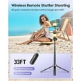 thumbnail image 3 of 53'' Selfie Stick Tripod with Light, Enhanced 4-Leg Cell Phone Stand Camera Rechargeable Wireless Remote & 2 Fill Portable Travel Essentials for iPhone Android, 3 of 3