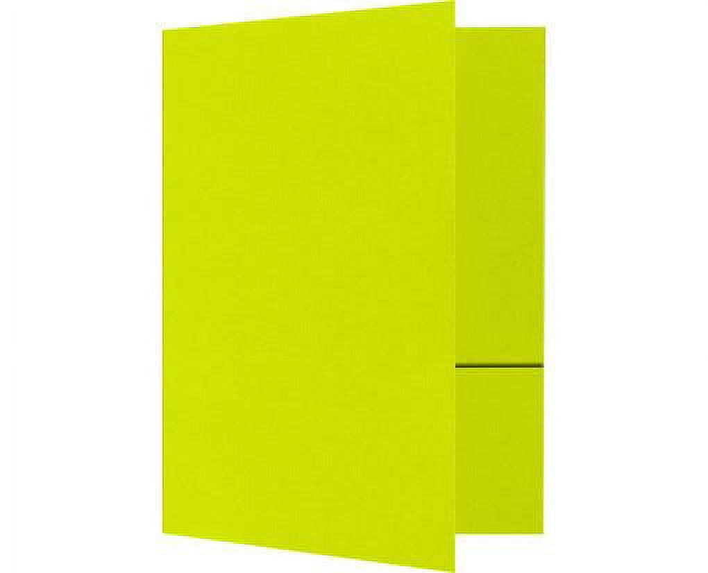 LUXPaper 9 x 12 Presentation Folder, Wasabi Green, 250/Pack
