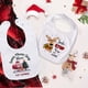 thumbnail image 1 of Baberos personalizados para bebé Papá Noel, pasa por aquí para la fiesta de Navidad del bebé, nombre personalizado, Baberos para recién nacidos, hisopos de algodón para regalo, 1 of 5
