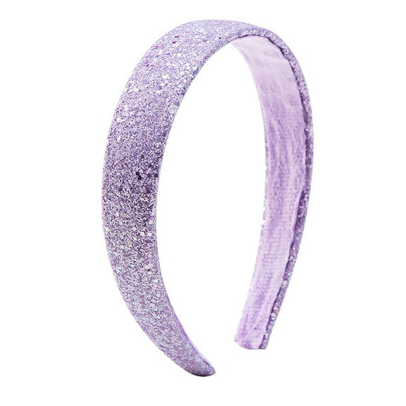 Glittery Hairband For Women 25cm Wide Sparkly Headband High Hairline Fashion Accessory Colorful Hair Clip Barrettes