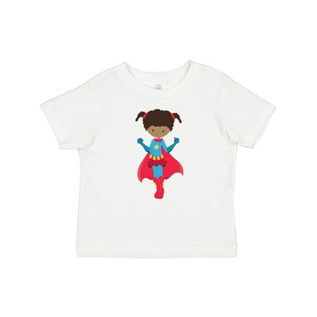

Inktastic African American Girl Superhero Girl Red Cape Gift Baby Girl T-Shirt