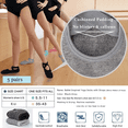thumbnail image 4 of Calcetines De Yoga  Bloosom Danza Pilates Antiderrapantes 5 Pares Black+Gray, 4 of 4