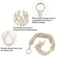 thumbnail image 3 of Macrame Wall-mounted Plant Hanger Hanging Rope Basket 21.7 Inch Length 2 Pcs, 3 of 7