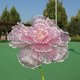 thumbnail image 1 of 1 pieza de 60 cm de flor grande, flor de peonía, camino de boda, diseño de evento al aire libre, escaparate, accesorios de tiro, pétalos de malla de lámina dorada, 1 of 2