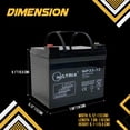 thumbnail image 3 of 33Ah Gel Deep Cycle Battery, Reliable 12V Battery for Motorcycles, Bikes, and More, 3 of 10